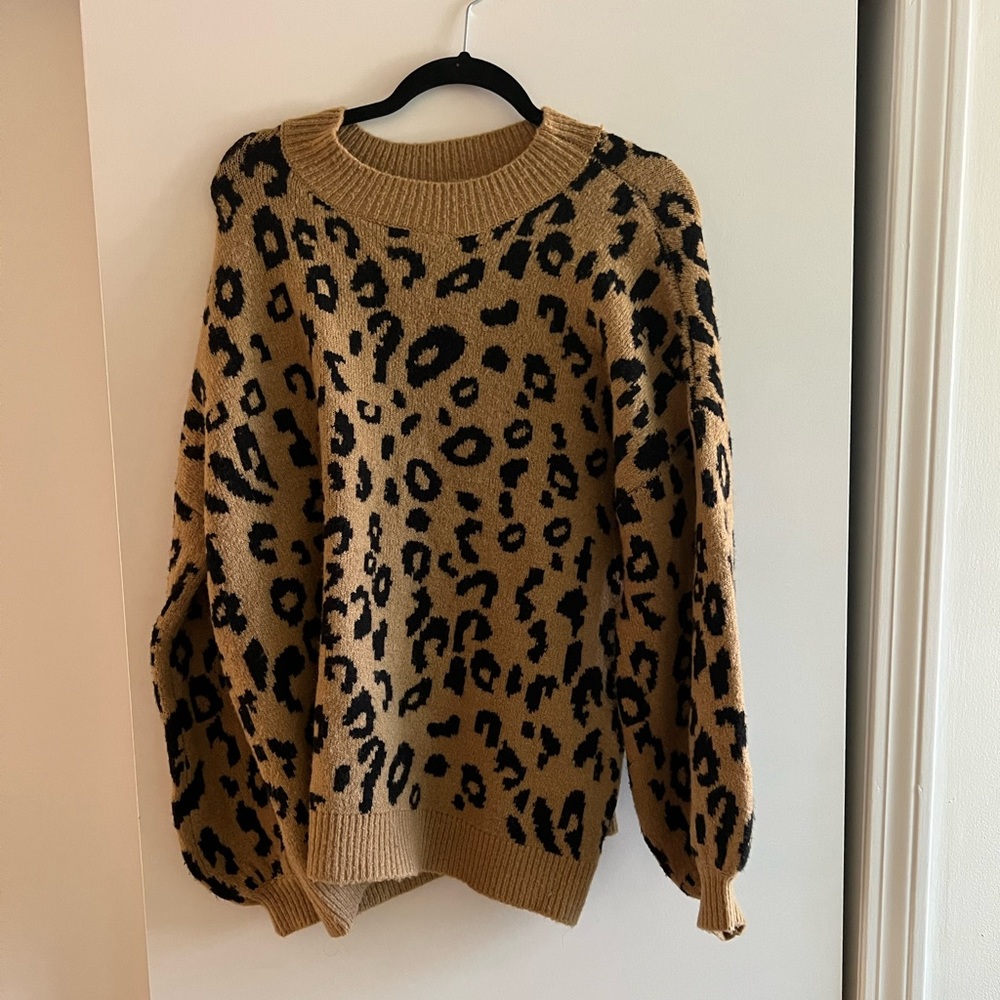 Cheetah sweater!
